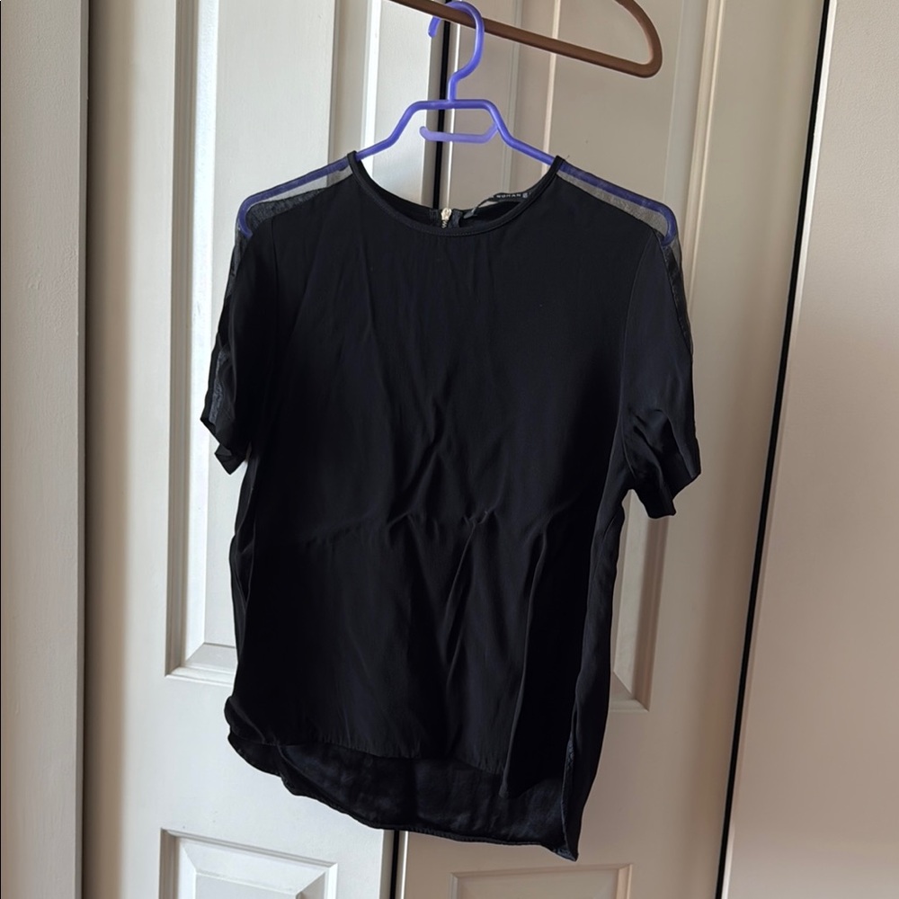 Zara Black Short Sleeve T-Shirt